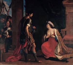 Cleopatra and Octavian by Giovanni Francesco Barbieri